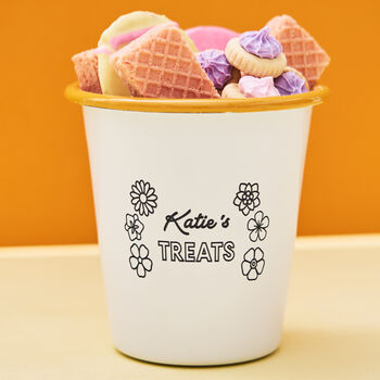 Flower Power Personalised Treat Pot, 2 of 2
