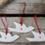 Two White Ceramic Dove Decorations, thumbnail 2 of 9