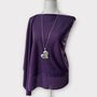 Long Broken Heart Statement Necklace, thumbnail 2 of 4