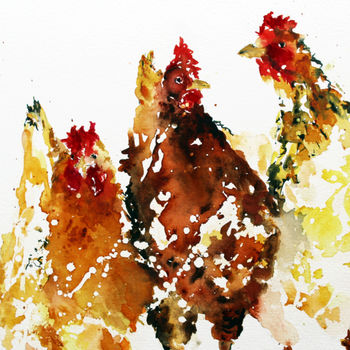Chicken Print, Pecking Order, 2 of 2