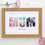 Personalised Photos Inside Mum Word Art, thumbnail 5 of 10