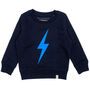 Neon Bolt Organic Sweatshirt Gift For Girls / Boys, thumbnail 7 of 10