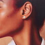 60th Birthday Sterling Silver Wild Daisy Earrings, thumbnail 2 of 7
