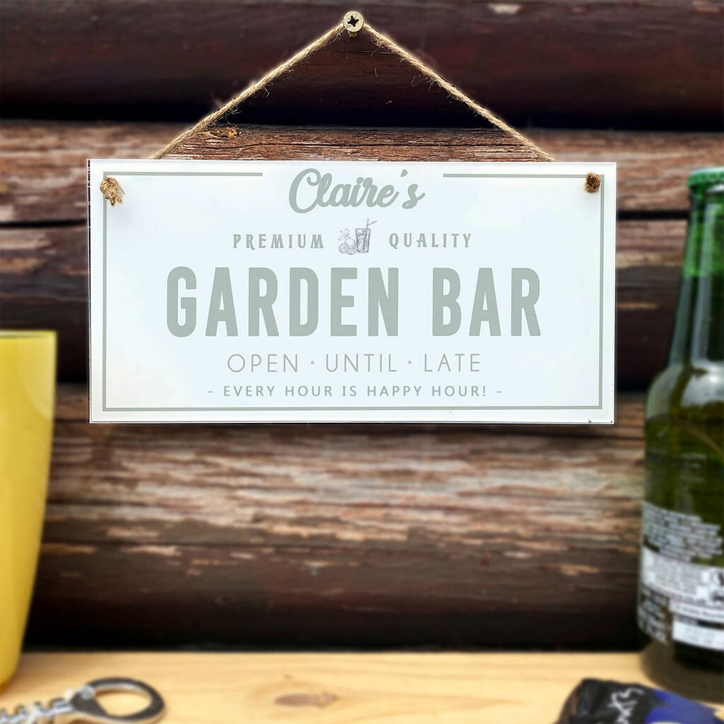 Personalised Modern Acrylic 'Home Bar' Sign By Daisy Maison ...