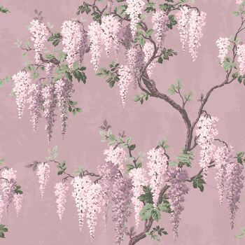 Wisteria In Deep Lavender Wallpaper, 3 of 3