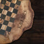 Customisable Chess Board, Natural Effect Wood, Initials, Name, thumbnail 5 of 5