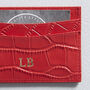 Personalised Red Leather Travel Set, thumbnail 3 of 6
