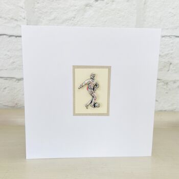 Football Birthday Card ~ Handmade, 3 of 3