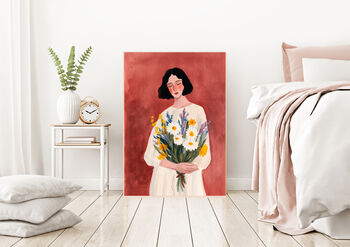 Female Abstract Portrait Art Print, 3 of 4