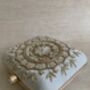 Off White Mandala Design Square Clutch Bag, thumbnail 2 of 9