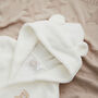Personalised Biscuit Bear Ivory Fleece Robe, thumbnail 4 of 5