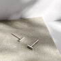 Sterling Silver Bar Studs, thumbnail 1 of 6