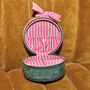 Velvet Bow Mini Round Jewellery Case, thumbnail 2 of 10