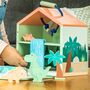 Personalised Childs Wooden Dinosaur Play Set, thumbnail 2 of 9