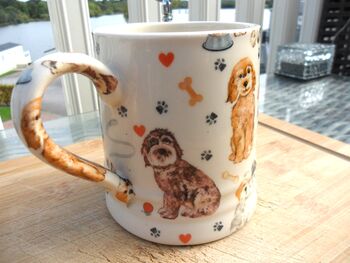 Tankard Mug In Cockerpoo Design, 7 of 11