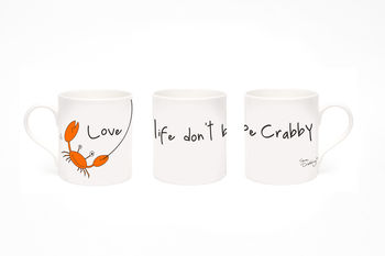 Love Life Don't Be Crabby Mug, 3 of 3