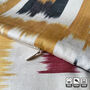 Yellow Cushion Cover From Hand Woven Ikat, thumbnail 2 of 8