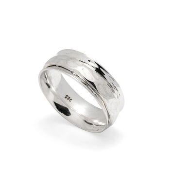 Personalised Dainty Sterling Silver Spinner Ring, 3 of 9