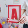 Personalised Initial Decoration Framed Wall Art, thumbnail 1 of 4