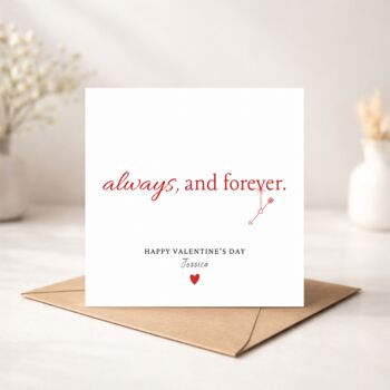 Romantic Personalised Valentine's Day Card, 2 of 6