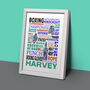 Personalised Boxing Typography Print, thumbnail 2 of 4