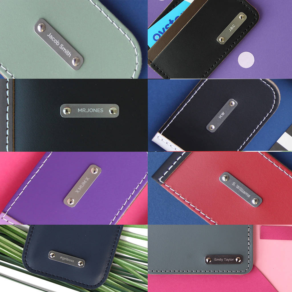 personalised travel wallet by britstitch