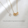 Tiny Rings Necklace In Sterling Silver, thumbnail 6 of 11
