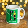 Funny Football Christmas Mug, thumbnail 1 of 3