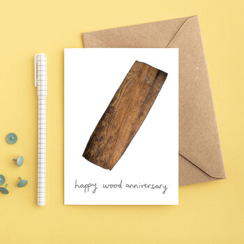 Wood Anniversary Card, 4 of 4