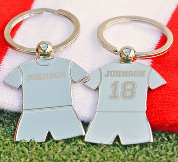 Personalised Football Shirt Keyring, 3 of 4