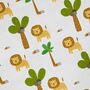 Lion Safari Gift Wrapping Paper Roll Or Folded, thumbnail 2 of 3