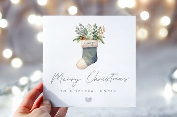 White Christmas Stocking *Fully Personalised, 2 of 3