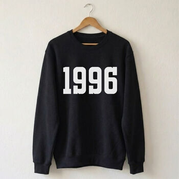 Ladies Personalised 'Year' Sweatshirt, 2 of 3