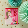 Mini Horse 5th Birthday Card, thumbnail 4 of 5