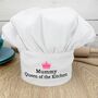 Personalised Queen Of The Kitchen Chef's Hat, thumbnail 1 of 4