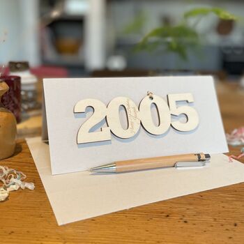 Personalised 21st Birthday 2005 Year Card, 4 of 7