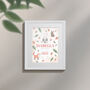 Personalised On The Day You Were Born Woodland Framed Print, thumbnail 8 of 10
