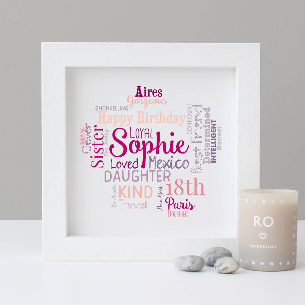 personalised 18th birthday gift for her