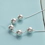 50th Birthday Handmade Silver Bead Necklace, thumbnail 5 of 7