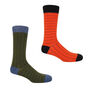 Dash Men’s Socks Bundle – Orange And Sage, thumbnail 1 of 7