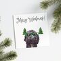 Personalised Pet 'Funny Christmas Glasses' Christmas Card, thumbnail 1 of 10