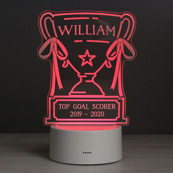 Personalised Trophy LED Night Light, 7 of 10