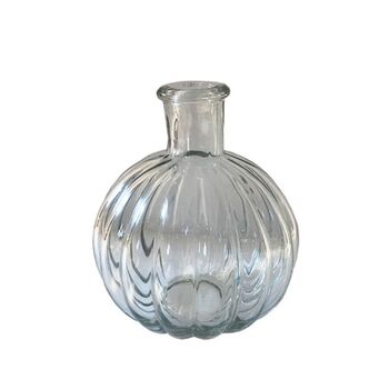 Globe Shaped Fluted Glass Bottle, 3 of 3