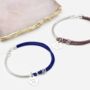 Personalised Silk And Sterling Silver Charm Bangle, thumbnail 1 of 9