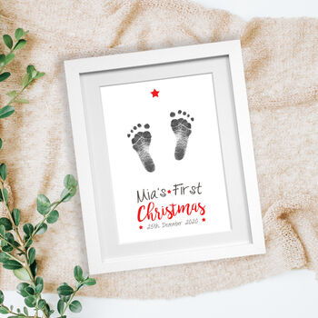 Personalised 'Baby's First Christmas' Inkless Print Kit, 3 of 5