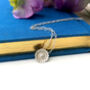 Sterling Silver Mini Sunflower Necklace, thumbnail 2 of 12