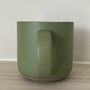 Dachshund Engraved Green Ceramic Tea/ Coffee Mug, thumbnail 5 of 6