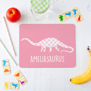Children's Personalised Dinosaur Placemat, 8 of 12