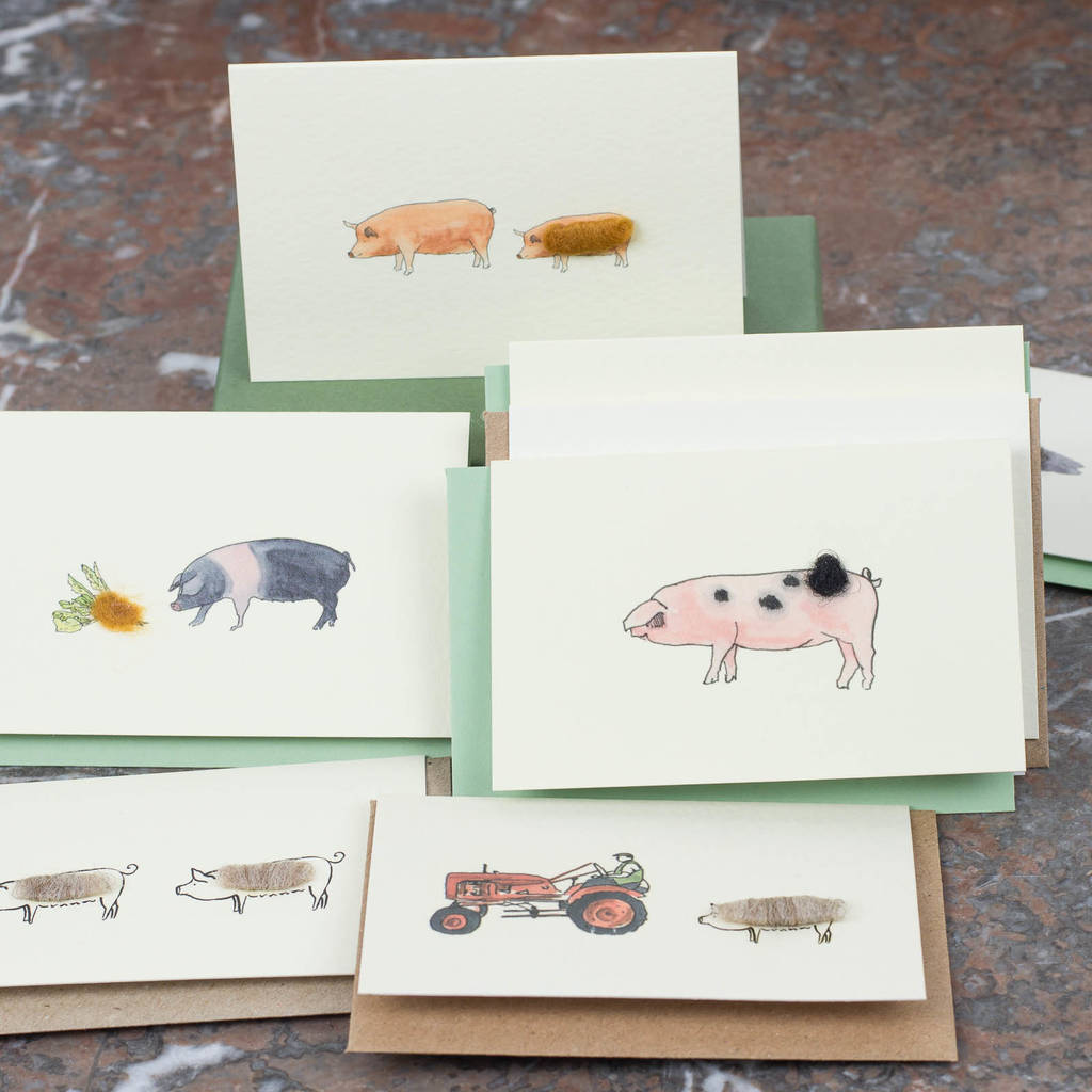 Boxed Collection Of Pig Gift Cards, 1 of 5