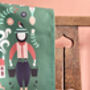 Tea Towel 100% Cotton Welsh Folk Art Design, thumbnail 9 of 12